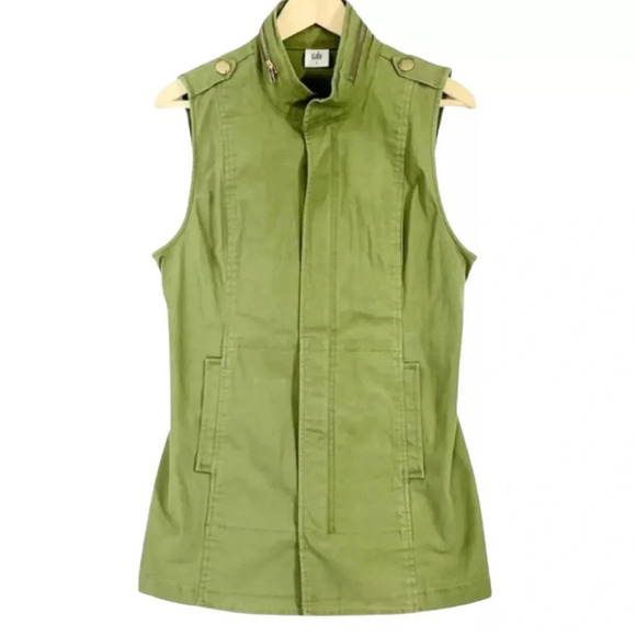 Cabi Olive Green Explorer Utility Vest - Picture 1 of 4